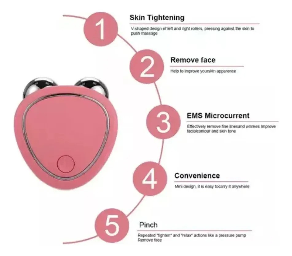 Miniatura 3 de Masajeador Facial De Doble Rodillo Nihay